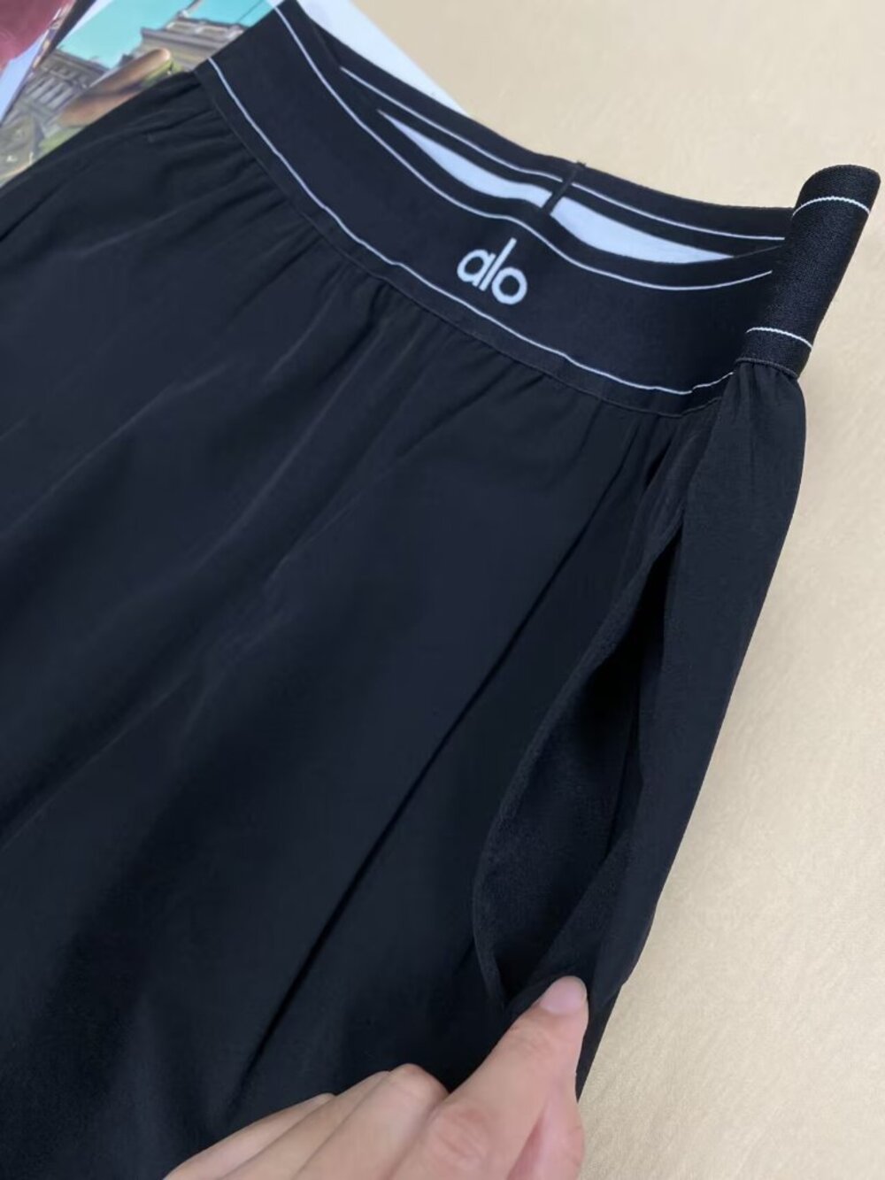 Alo Yoga🤩Suit Up Trouser black Wide Leg Trousers(Regular)NWT Essential💥 - Picture 4 of 8